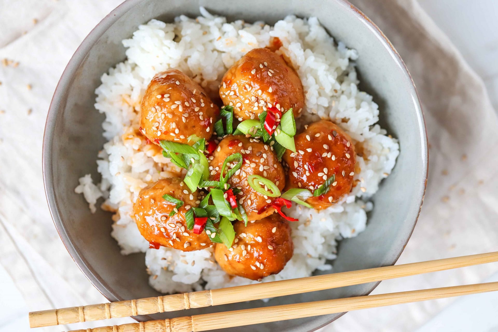 Recipe Videos Korean Style Turkey Meatballs ActiveRest